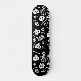 Halloween Skeleton Skull Bones Muster Skateboard