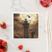 Halloween Skeleton Skull Graveyard Friedhof Gothic Serviette (Beispiel)