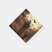 Halloween Skeleton Skull Graveyard Friedhof Gothic Serviette (Ecke)