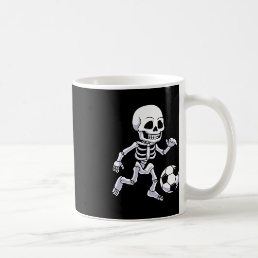 Halloween Skeleton Soccer Player Boys Kinder Kaffeetasse (Rechts)