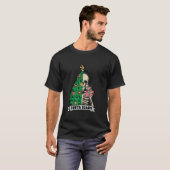 Halloween Skeleton Sorta Merry Beängstigend Xma T-Shirt (Vorne ganz)
