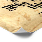 Halloween Skeleton Spaß Poster (Ecke)