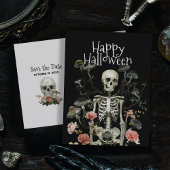 Halloween Skeleton Spuk Forest Save the Date Postkarte