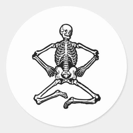 Halloween Skeleton Stickers (Vorderseite)