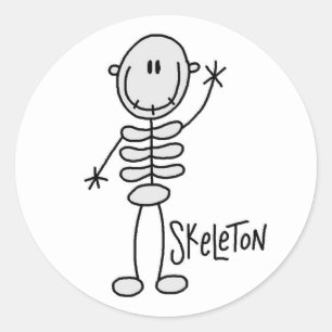 Halloween Skeleton Strichmännchen Sticker