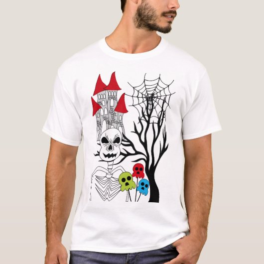 halloween skeleton   T-Shirt (Vorderseite)
