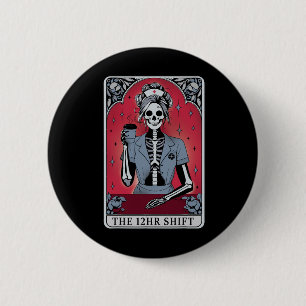 Halloween Skeleton Tarot Card Der 12-Stunden-Umsch Button