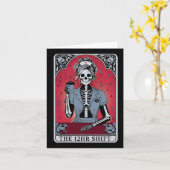 Halloween Skeleton Tarot Card Der 12-Stunden-Umsch Karte (Gelbe Blume)