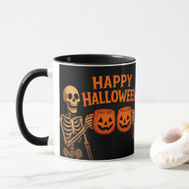 "Halloween Skeleton Tasse mit Pumpkin Cups - Spook