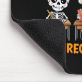 Halloween Skeleton Teacher Are You Fall O Ween Dir Mousepad (Ecke)