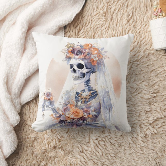 Halloween Skeleton Throw Kissen (Decke)