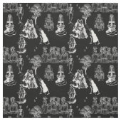 halloween skeleton toile rococo antique skull stoff (Muster)