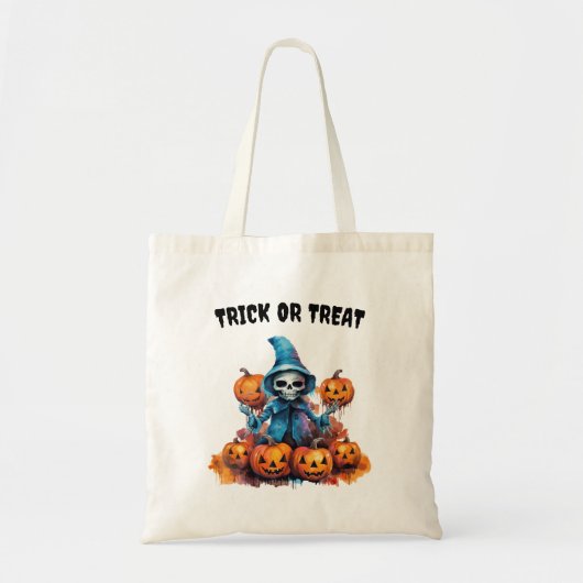 Halloween Skeleton Tote Bag Tragetasche (Vorne)