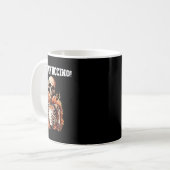 Halloween Skeleton trinken Kaffee Scream'uccino! Kaffeetasse (Vorderseite Links)