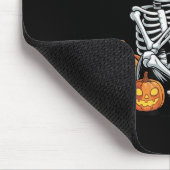 Halloween Skeleton Trombone Trombonist Mousepad (Ecke)