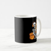 Halloween Skeleton Tuba Tubist Kaffeetasse (VorderseiteRechts)