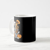 Halloween Skeleton Tuba Tubist  Kaffeetasse (Vorderseite Links)