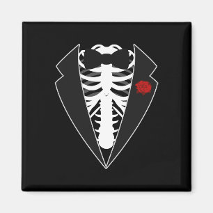 Halloween Skeleton Tuxedo Kostüm Magnet