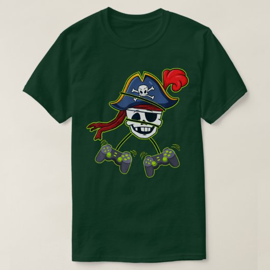 Halloween Skeleton Video Controller Boys T-Shirt (Design vorne)