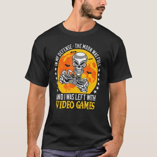 Halloween Skeleton Video Gamer Controller Boys Ki T-Shirt (Vorderseite)