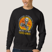 Halloween Skeleton Video Gamer Controllers Boys Ki Sweatshirt (Vorderseite)