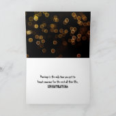 Halloween Skeleton Wedding Champagne Toast Karte (Innenseite)