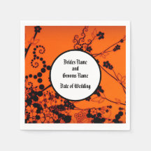 Halloween Skeleton Wedding Knapkins