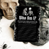 Halloween Skeleton Wer bin ich Brautparty Game Einladung