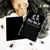 Halloween Skeleton Wer bin ich Brautparty Game Einladung