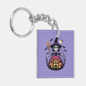Halloween Skeleton Witch Schlüsselanhänger (Vorderseite links)