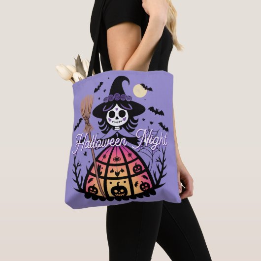 Halloween Skeleton Witch Tasche (Von Nahem)