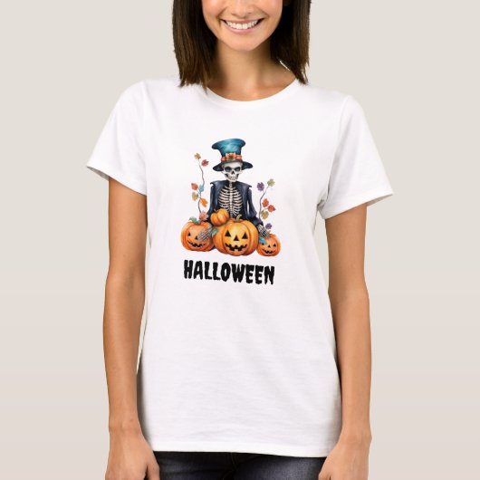 Halloween Skeleton Women's T - Shirt (Vorderseite)