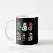 Halloween Skeleton, Zombie Gamer Video Gaming  Kaffeetasse (Links)