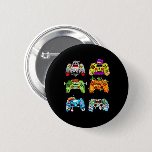 Halloween Skeleton Zombie Gaming Controller Mummy Button (Vorne & Hinten)
