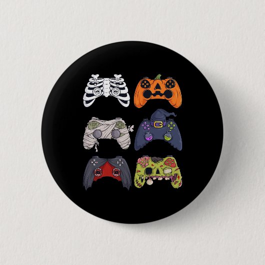Halloween Skeleton Zombie Gaming Controller Mummy Button (Vorderseite)
