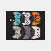 Halloween Skeleton Zombie Gaming Controller Mummy Fleecedecke (Vorderseite (Horizontal))