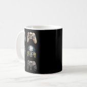 Halloween Skeleton Zombie Gaming Controller Mummy Kaffeetasse (Vorderseite Links)
