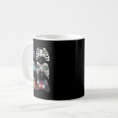 Halloween Skeleton Zombie Gaming Controller Mummy Kaffeetasse (Vorderseite Links)