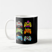Halloween Skeleton Zombie Gaming Controller Mummy Kaffeetasse (Links)