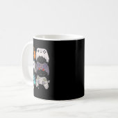 Halloween Skeleton Zombie Gaming Controller Mummy Kaffeetasse (Vorderseite Links)