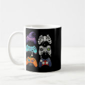 Halloween Skeleton Zombie Gaming Controller Mummy Kaffeetasse (Links)