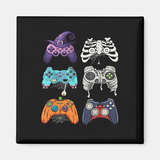 Halloween Skeleton Zombie Gaming Controller Mummy Magnet (Vorne)