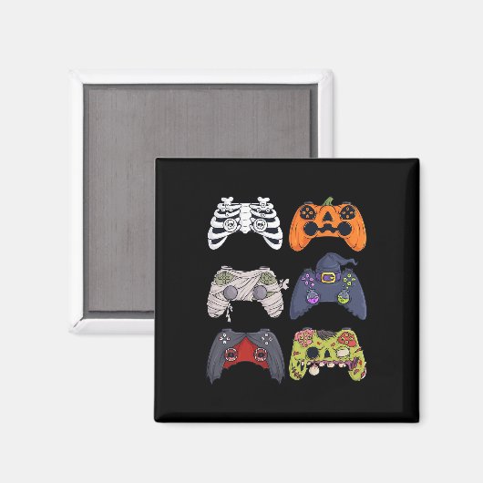 Halloween Skeleton Zombie Gaming Controller Mummy Magnet (Vorderseite/Rückseite)