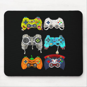 Halloween Skeleton Zombie Gaming Controller Mummy Mousepad