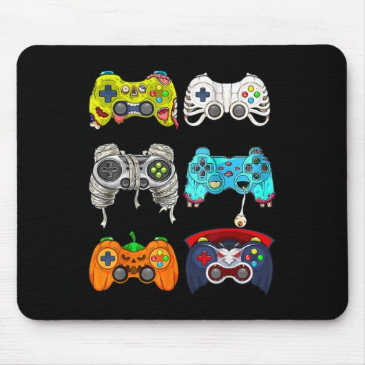 Halloween Skeleton Zombie Gaming Controller Mummy Mousepad (Vorne)