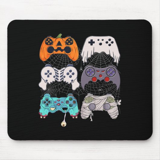 Halloween Skeleton Zombie Gaming Controller Mummy Mousepad (Vorne)