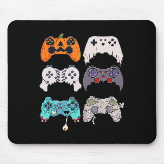 Halloween Skeleton Zombie Gaming Controller Mummy Mousepad (Vorne)