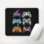 Halloween Skeleton Zombie Gaming Controller Mummy Mousepad (Mit Mouse)