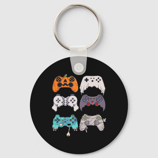 Halloween Skeleton Zombie Gaming Controller Mummy Schlüsselanhänger (Vorderseite)