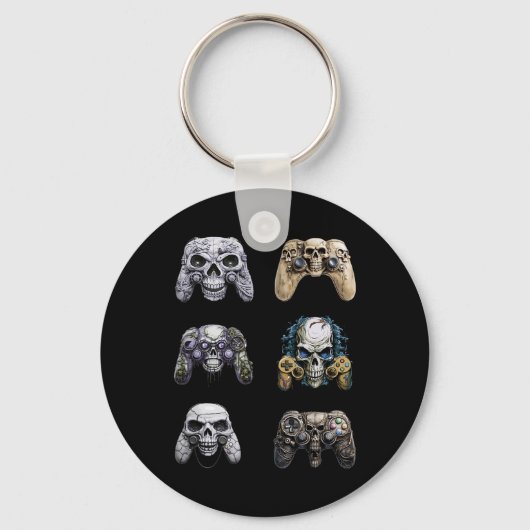 Halloween Skeleton Zombie Gaming Controller Mummy Schlüsselanhänger (Vorderseite)